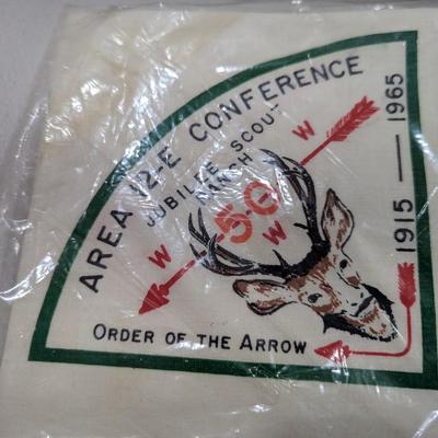 Vintage Boy Scout Scarves Area 12-E Conference 11th World Jamboree Greece (SR)