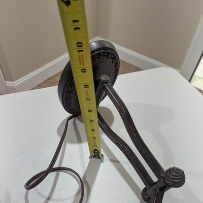 Pair Of Bronze Plug-In Swing Arm Wall Lamps (SR)