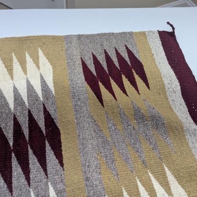 Navajo All Wool Woven Rug (SR)