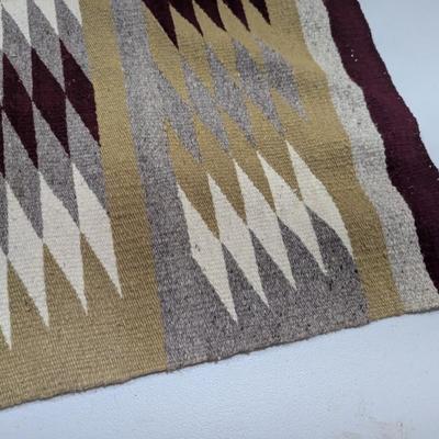 Navajo All Wool Woven Rug (SR)