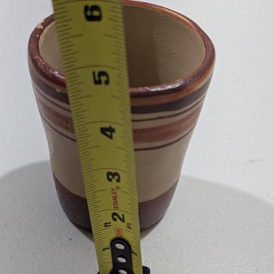Native American Brown Pottery Cup 5" (SR)