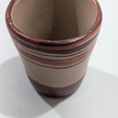 Native American Brown Pottery Cup 5" (SR)