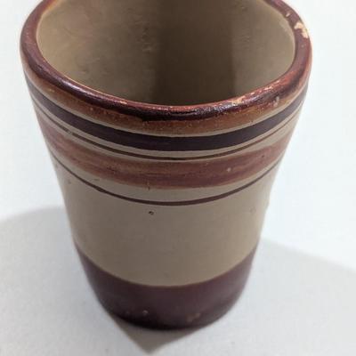 Native American Brown Pottery Cup 5" (SR)