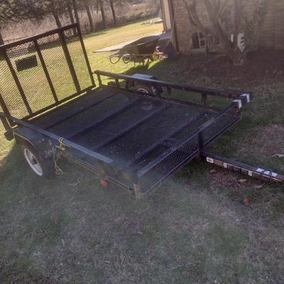 Carry-On Pull Behind Trailer with Drop Gate 5'x8' with Clear Title