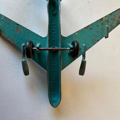 MIDGETOY METAL PLANE AND METAL TOY HOT ROD
