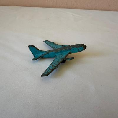 MIDGETOY METAL PLANE AND METAL TOY HOT ROD