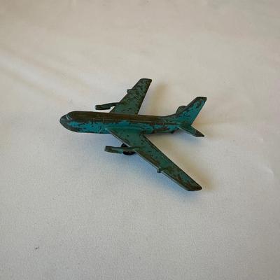 MIDGETOY METAL PLANE AND METAL TOY HOT ROD