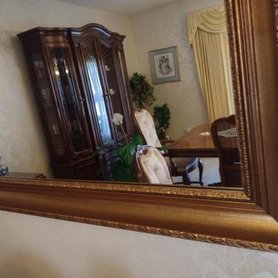 Large Framed Formal Wall Mirror