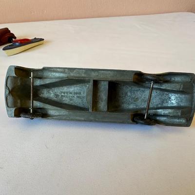 AUBURN RUBBER CAR, WANNATOY BOAT AND 1940's METAL MASTERS DIE-CAST TOY CAR