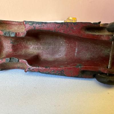 AUBURN RUBBER CAR, WANNATOY BOAT AND 1940's METAL MASTERS DIE-CAST TOY CAR