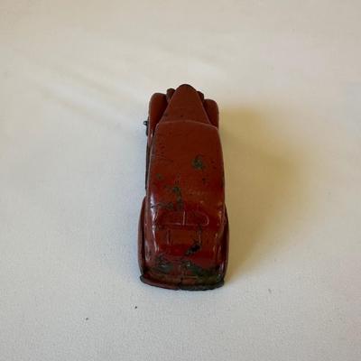 AUBURN RUBBER CAR, WANNATOY BOAT AND 1940's METAL MASTERS DIE-CAST TOY CAR