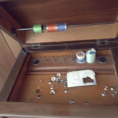 Vintage Art Deco Sewing Storage Box (No Contents)