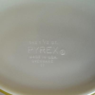 PYREX BOWL AND BAKING DISHES