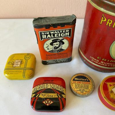 A GREAT SELECTION OF OLD TINS (1)