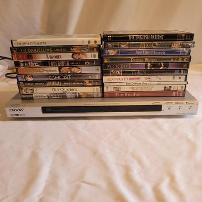 Sony DVD Player and DVDs (D-EL)