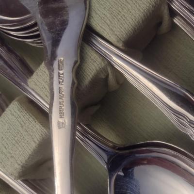 Imperial Silver Plate Flatware Set in Storage Box