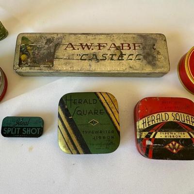 THE LAST LOT OF GREAT VINTAGE TINS