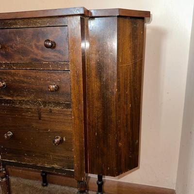 ANTIQUE MARTHA WASHINGTON SEWING CABINET