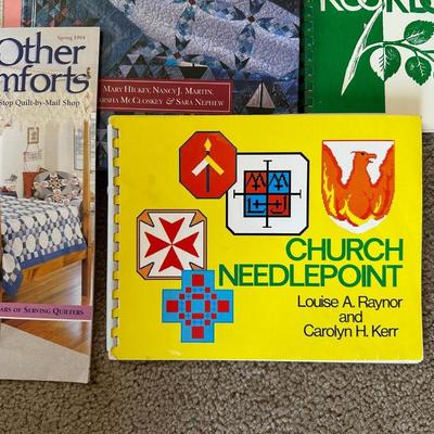 BOOKS ON QUILTING AND NEEDLEPOINT