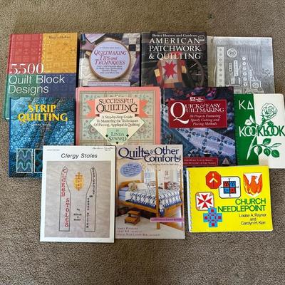 BOOKS ON QUILTING AND NEEDLEPOINT