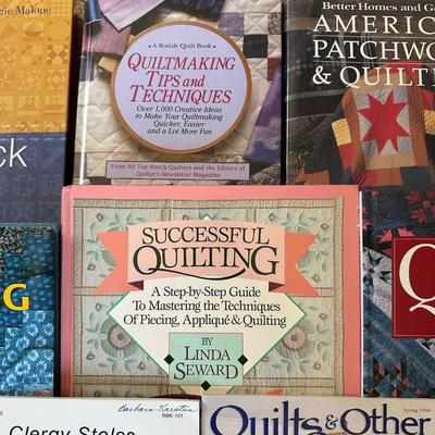 BOOKS ON QUILTING AND NEEDLEPOINT