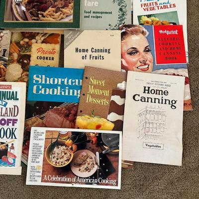 COOK BOOKS AND RECIPE PAMPHLETS
