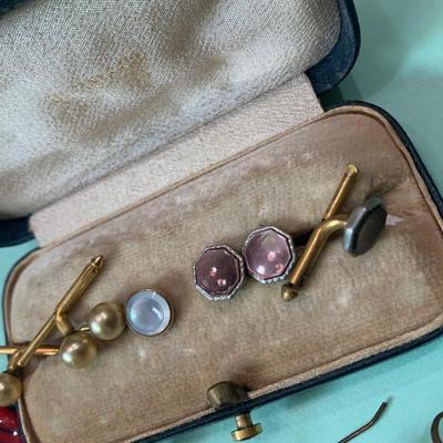 Vintage Earrings/Cufflinks Jewelry Lot