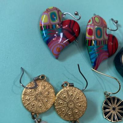 Vintage Earrings/Cufflinks Jewelry Lot