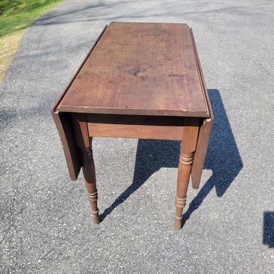 Wooden Drop Leaf Table (G-EL)