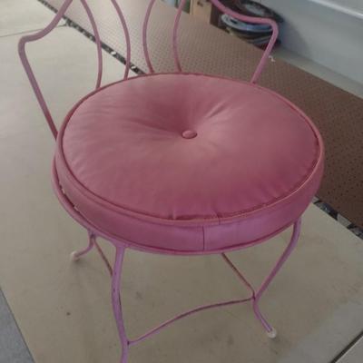 Vintage Wire Framed Vanity Chair