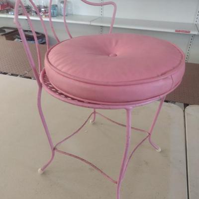 Vintage Wire Framed Vanity Chair