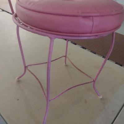 Vintage Wire Framed Vanity Chair