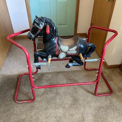 VINTAGE CHILD'S ROCKING HORSE