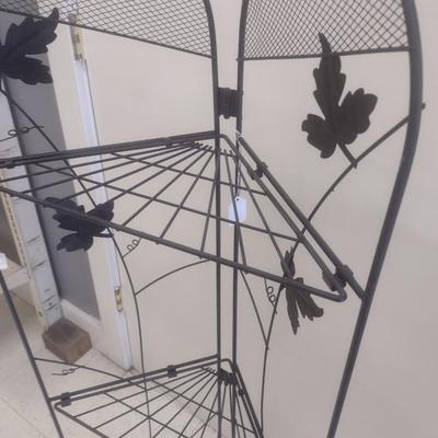 Metal Multi-Shelf Corner Folding Plant Stand