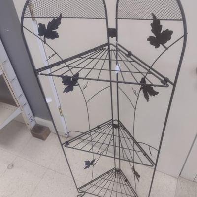 Metal Multi-Shelf Corner Folding Plant Stand
