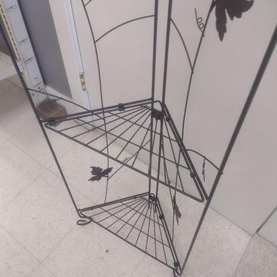 Metal Multi-Shelf Corner Folding Plant Stand