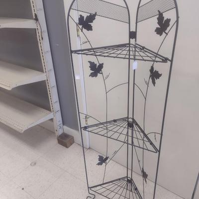 Metal Multi-Shelf Corner Folding Plant Stand