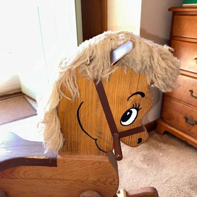WOODEN ROCKING HORSE