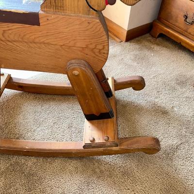 WOODEN ROCKING HORSE