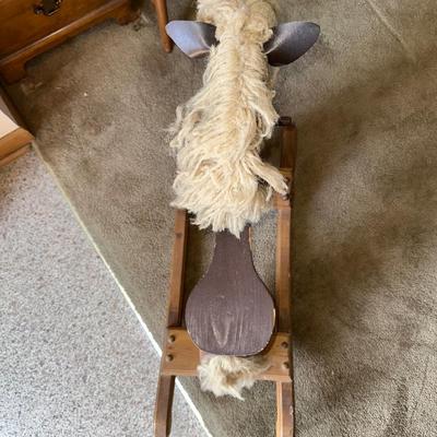 WOODEN ROCKING HORSE