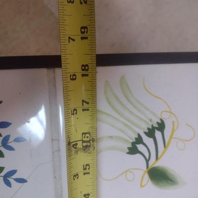 Tile Top Metal Frame Plant Table