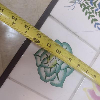 Tile Top Metal Frame Plant Table