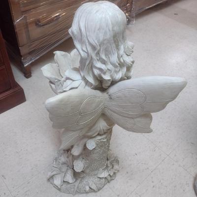 Composite Garden Angel Bird Bath Statuette