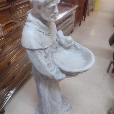 Composite Garden St. Francis of Assisi Bird Bath Statue