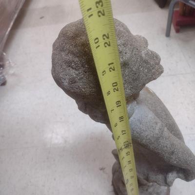 Concrete Little Girl Garden Statue
