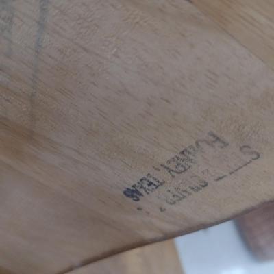 Set of Six Solid Oak Spindle Back Dining Chairs