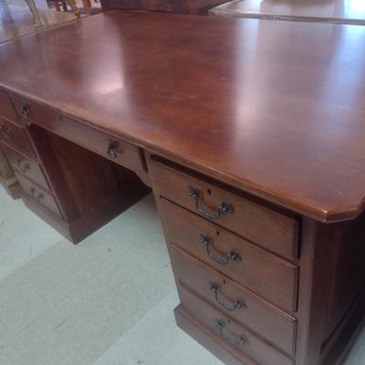 Vintage Bob Timberlake Cherry Finish Knee Hole Executive's Desk