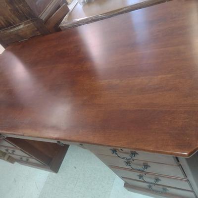 Vintage Bob Timberlake Cherry Finish Knee Hole Executive's Desk