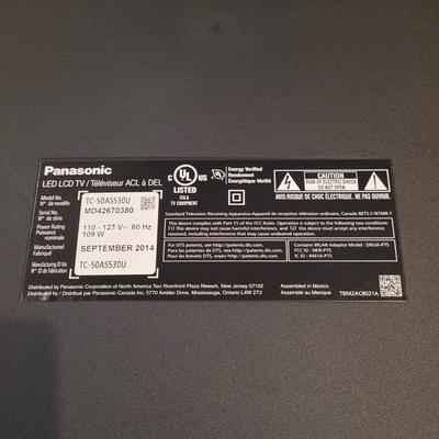 50" Panasonic LCD T.V. (G-EL)