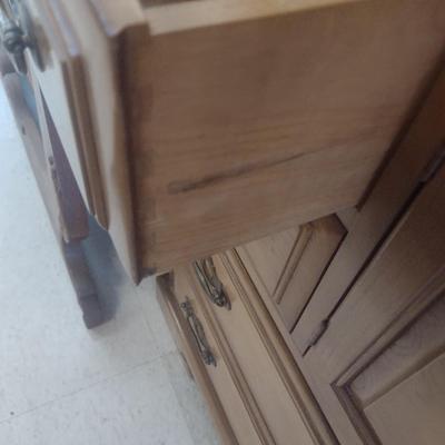 Vintage Ash Two Piece Hutch Top Sideboard
